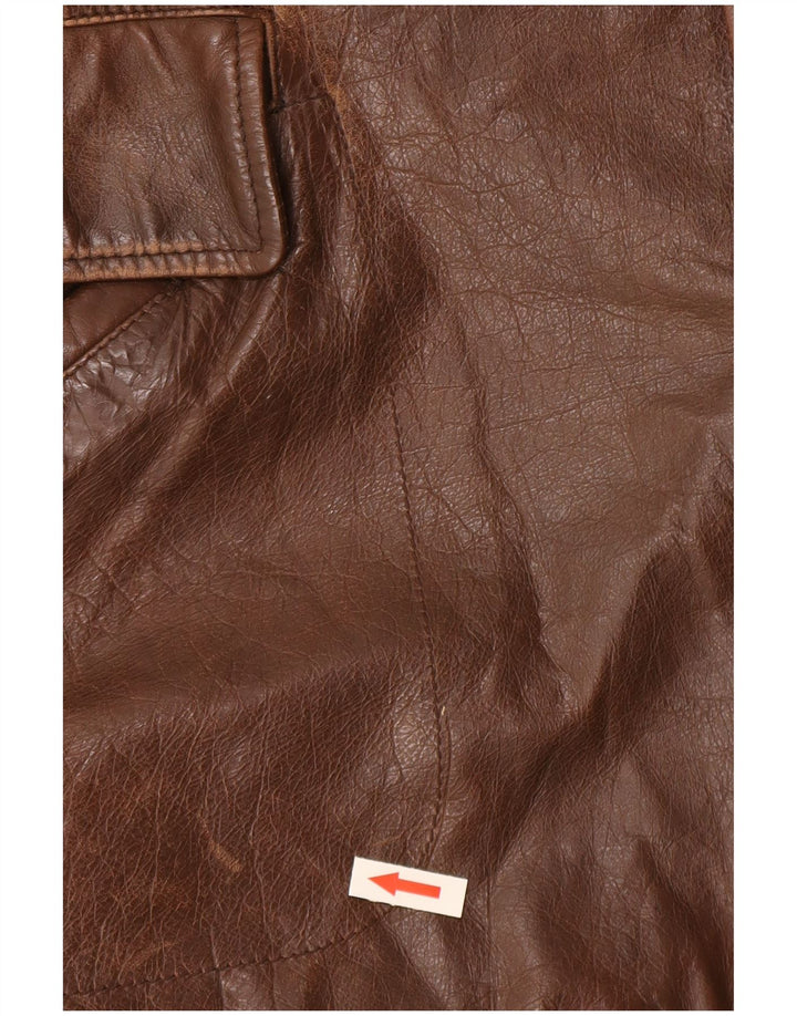 Jaqueta masculina de couro Conbipel Natural Wear IT 52 XL marrom