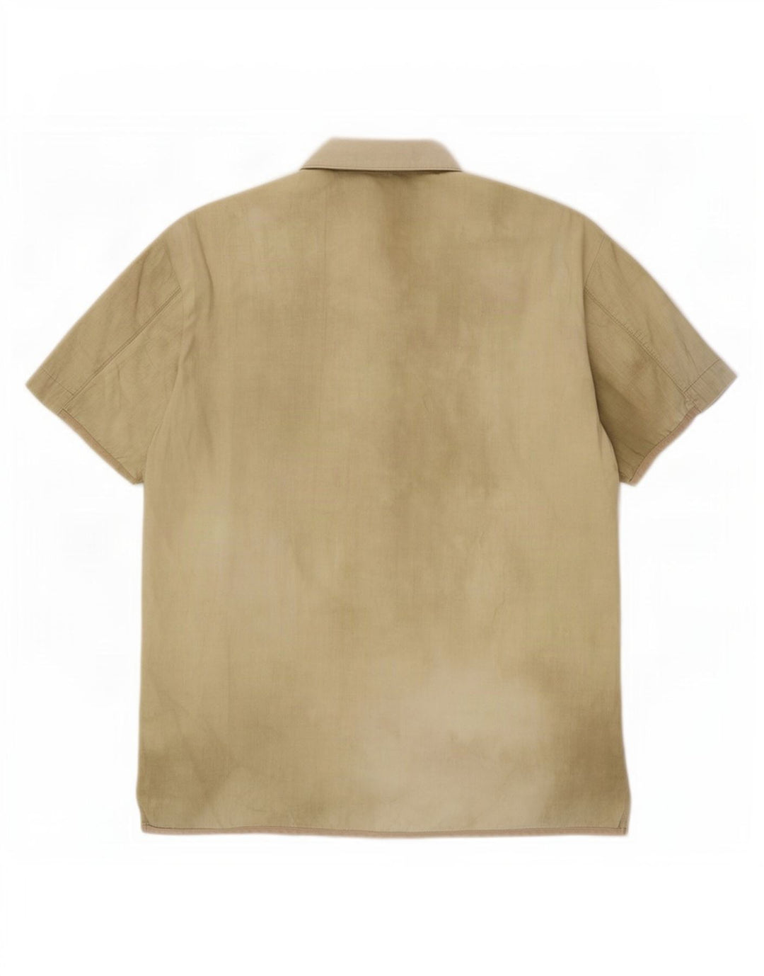 Camisa masculina de manga curta Hugo Boss bege médio tie-dye