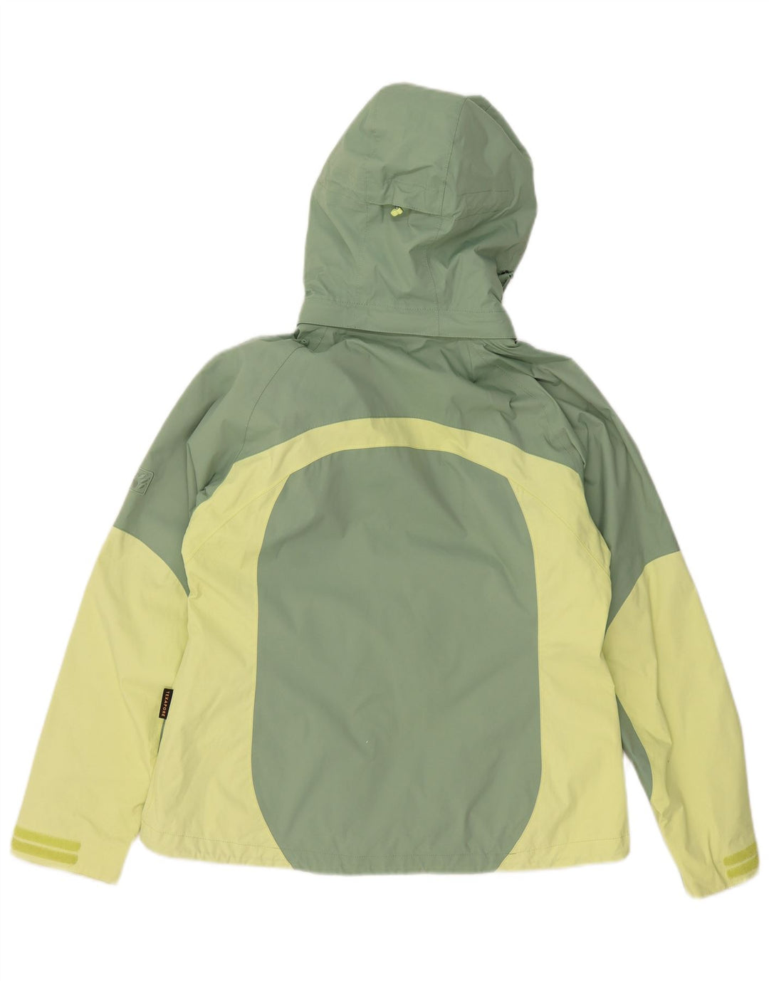 Jaqueta corta-vento feminina JACK WOLFSKIN Reino Unido 14 bloco colorido verde médio