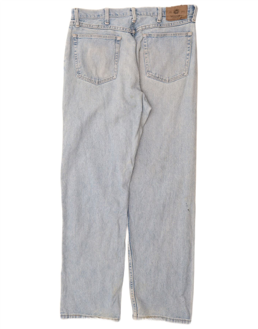 Wrangler masculino relaxado ajuste jeans retos W34 L32 algodão azul