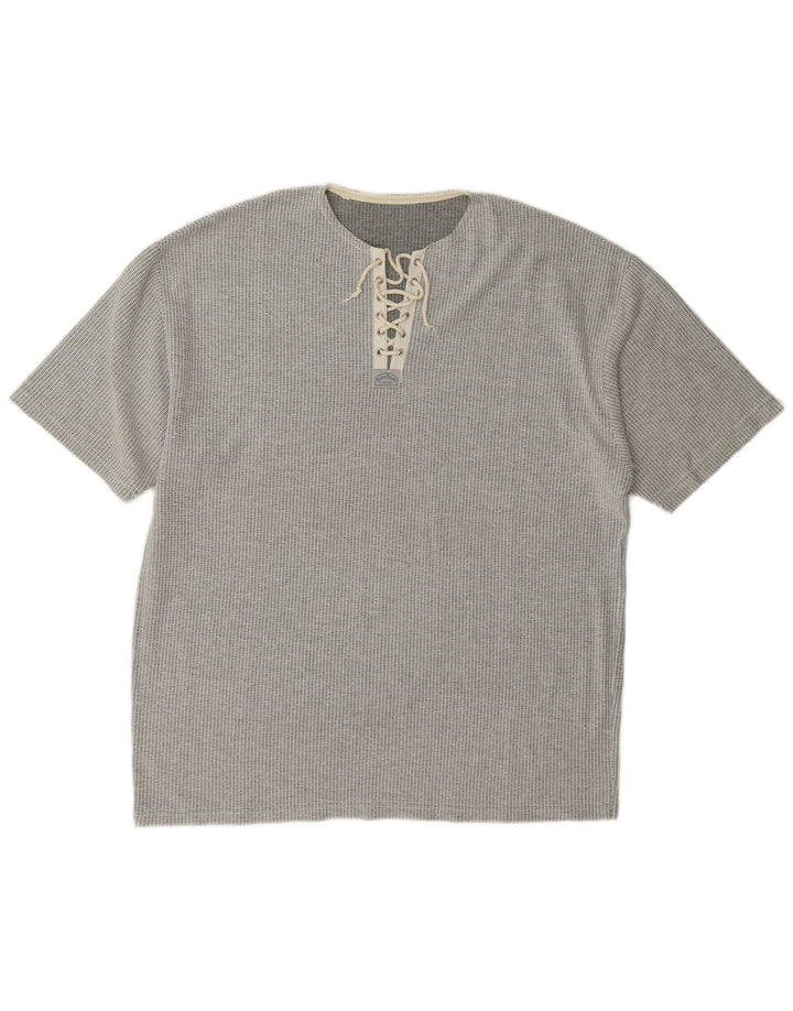 Camiseta masculina vintage grande cinza
