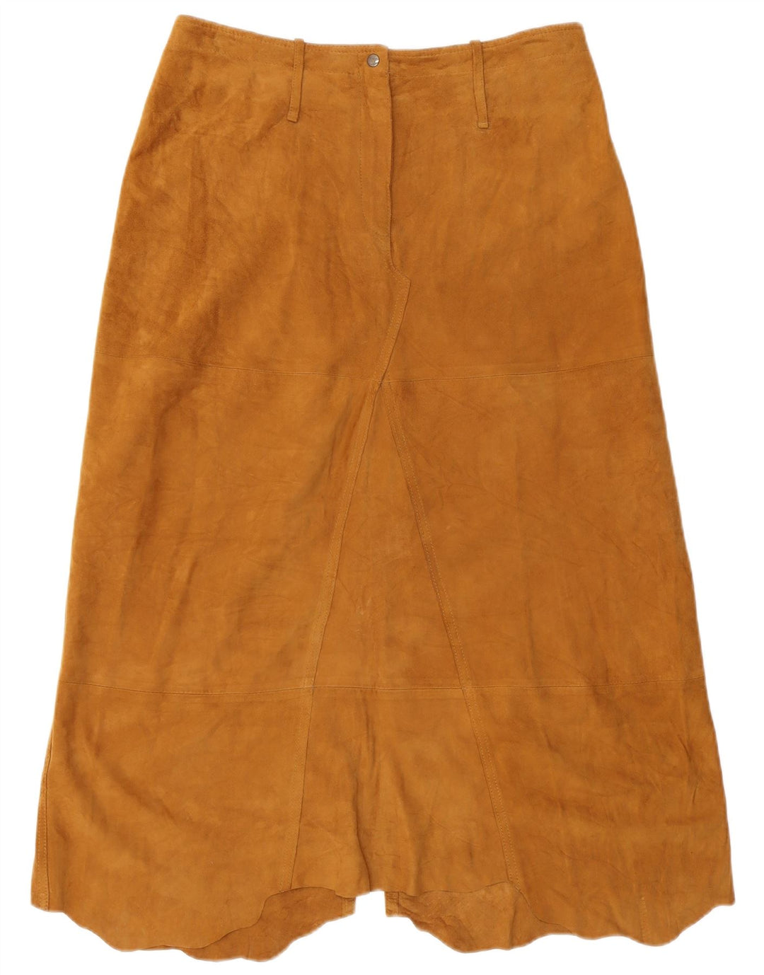 Saia feminina Conbipel cintura alta linha A IT 48 XL W32 couro marrom