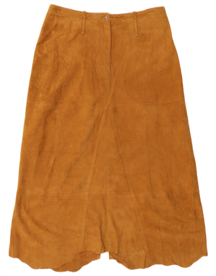 Saia feminina Conbipel cintura alta linha A IT 48 XL W32 couro marrom