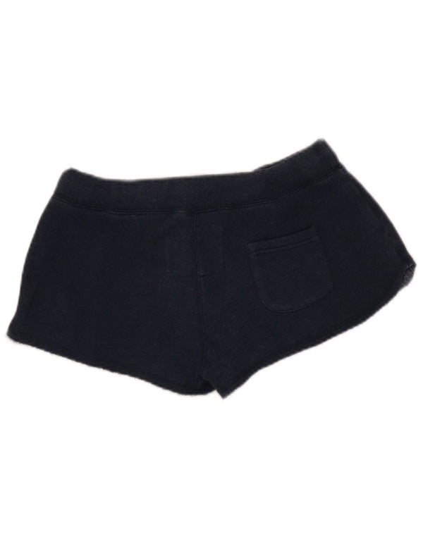 Shorts esportivos femininos Jack Wills Reino Unido 10 pequenos algodão azul marinho