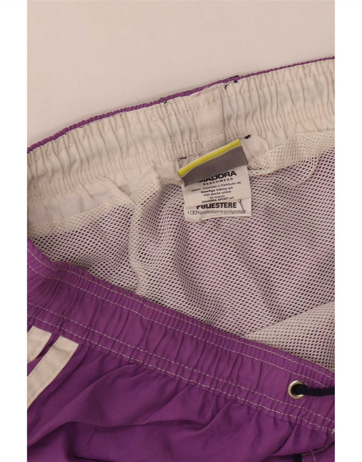 Shorts de natação masculino Diadora grande poliéster roxo