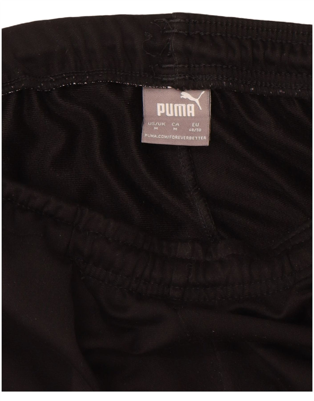 Calça de treino masculina PUMA poliéster preto médio