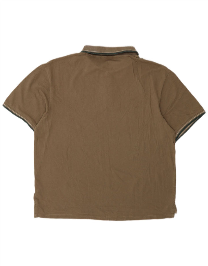 Camisa polo masculina TRUSSARDI 3XL algodão marrom