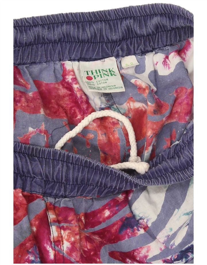 Calça de treino feminina Think Pink IT 52 2XL W32 multicolorida