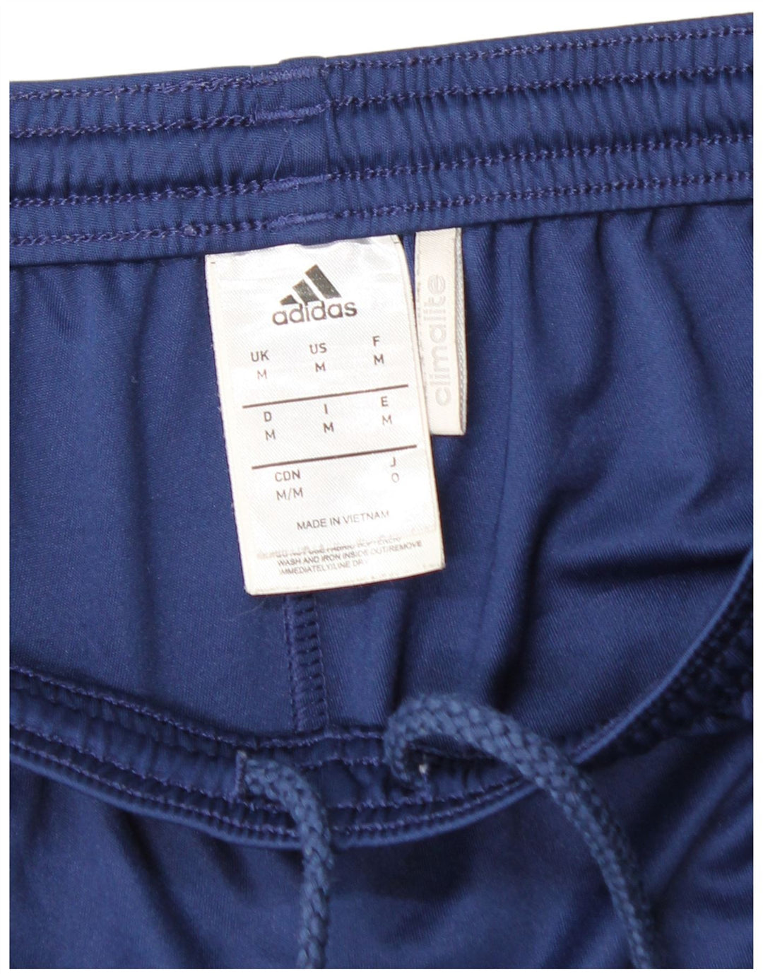 Shorts esportivos masculinos ADIDAS Climalite médio azul marinho poliéster