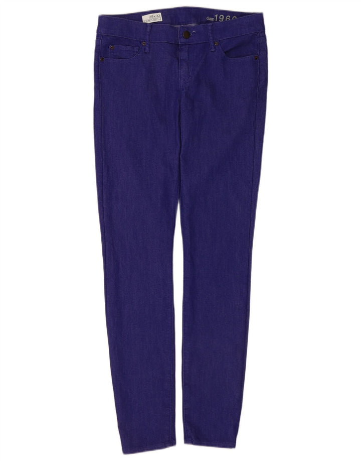 Jeans skinny feminino Gap W28 L32 algodão azul