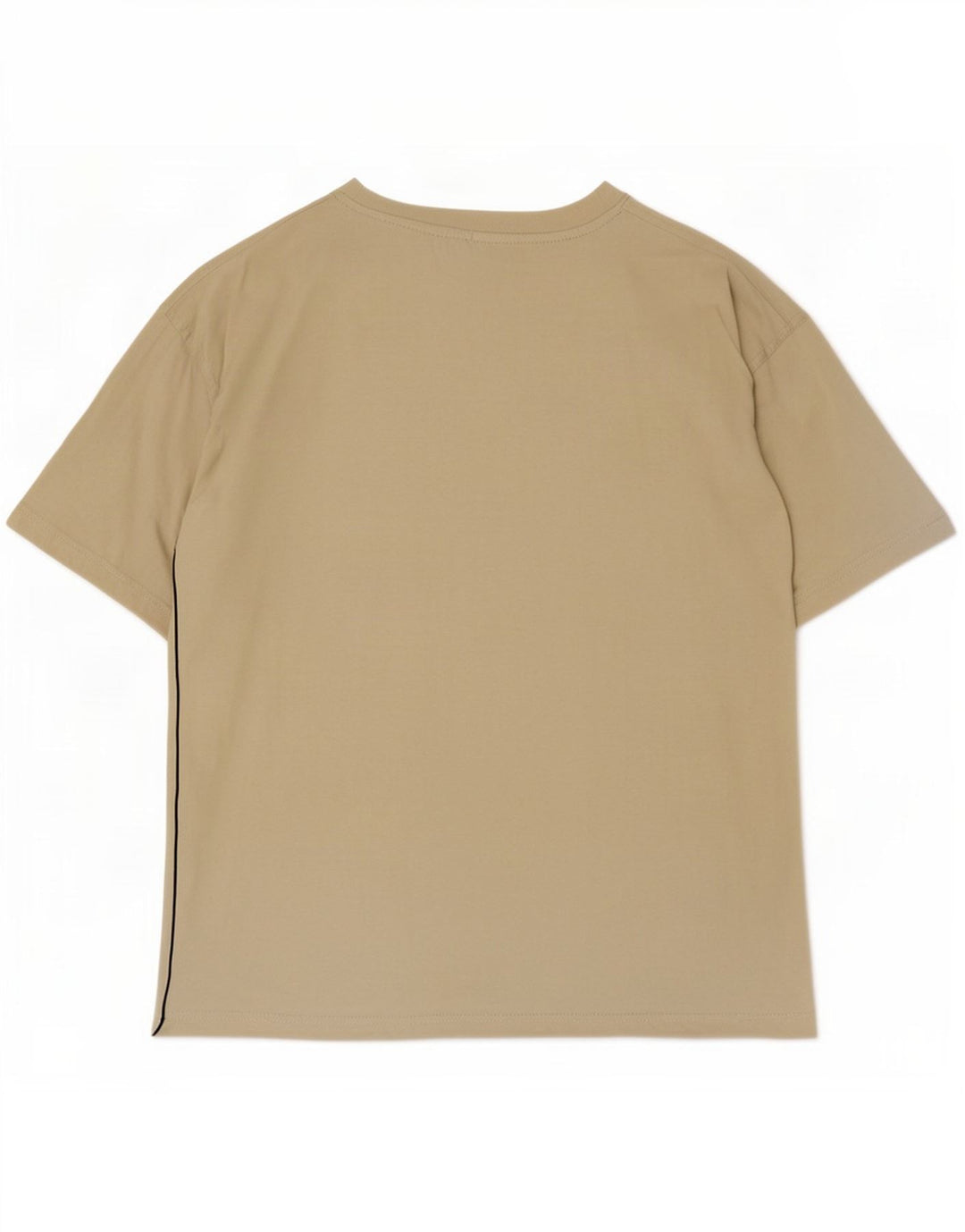 Reebok Mens Graphic T-Shirt Top Médio Algodão Bege
