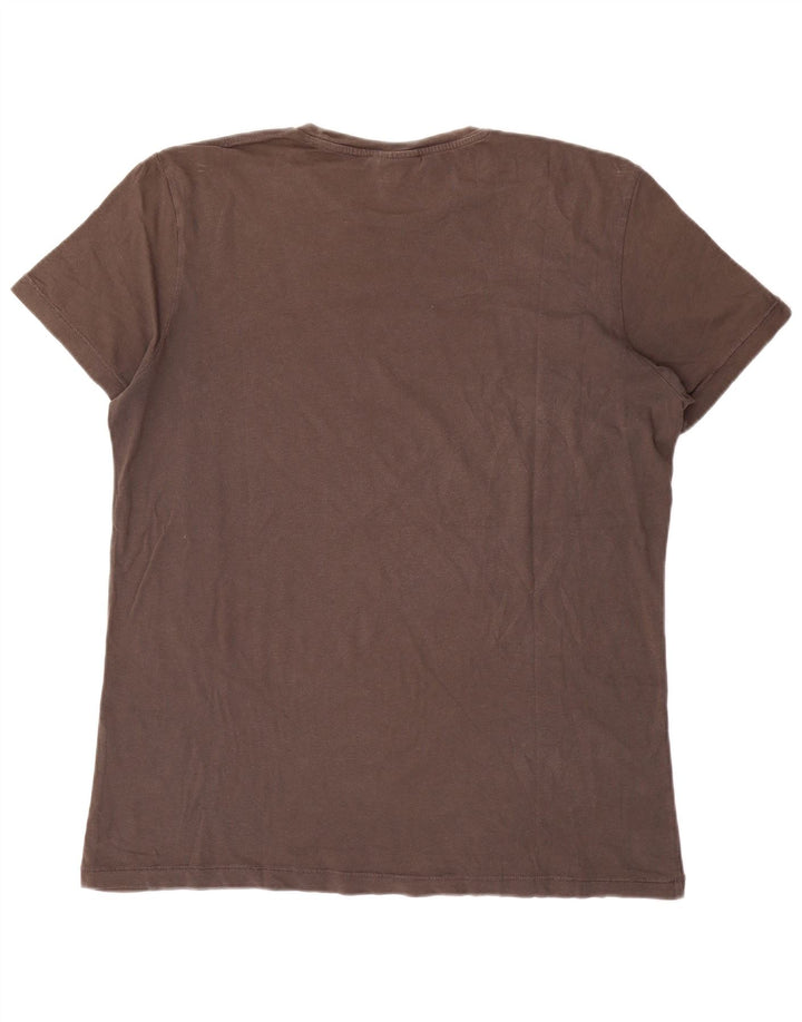 Camiseta gráfica masculina LOTTO XL marrom