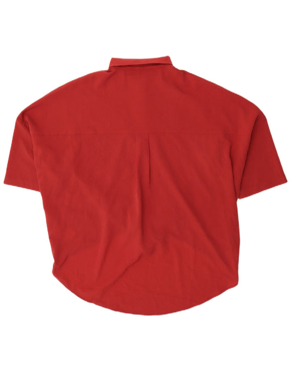 Blusa feminina de manga curta French Connection UK 16 grande vermelha