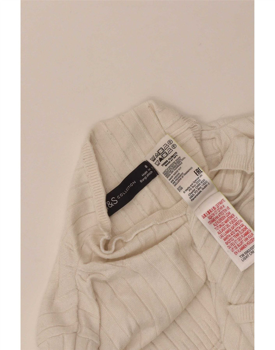 Suéter feminino Marks & Spencer com gola redonda e gola redonda Reino Unido 8 pequeno cinza