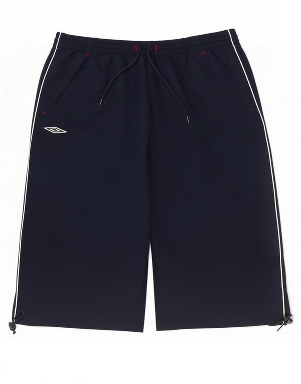 Bermuda esportiva masculina Umbro XL azul marinho poliéster