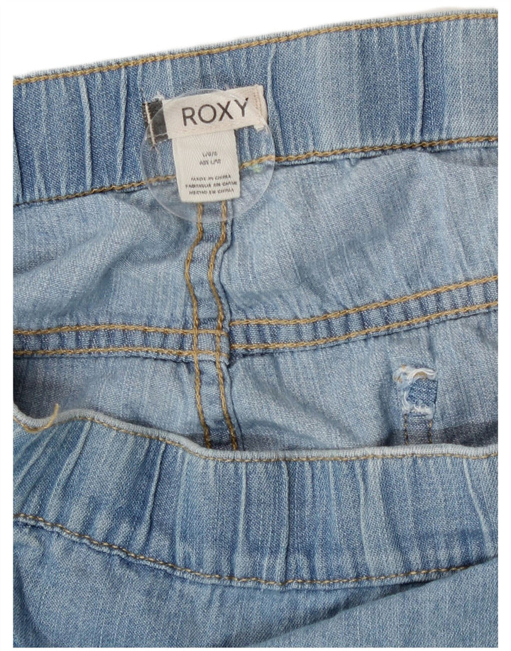 Shorts jeans feminino Roxy grande W34 azul algodão