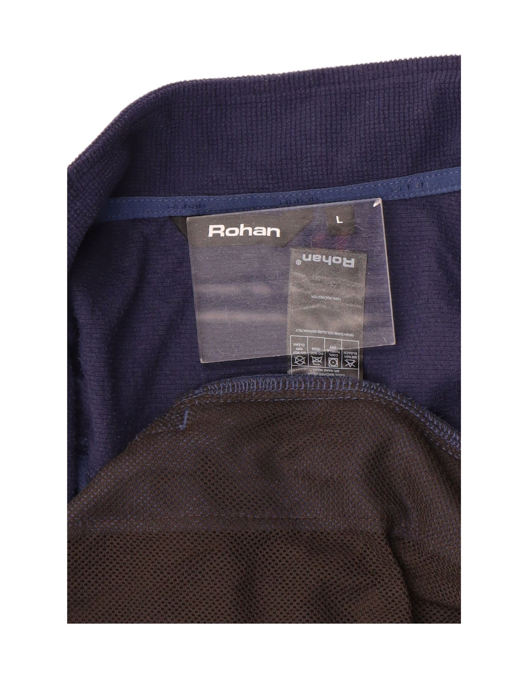 Rohan Mens Treino Top Jaqueta Grande Poliéster Colourblock Azul Marinho