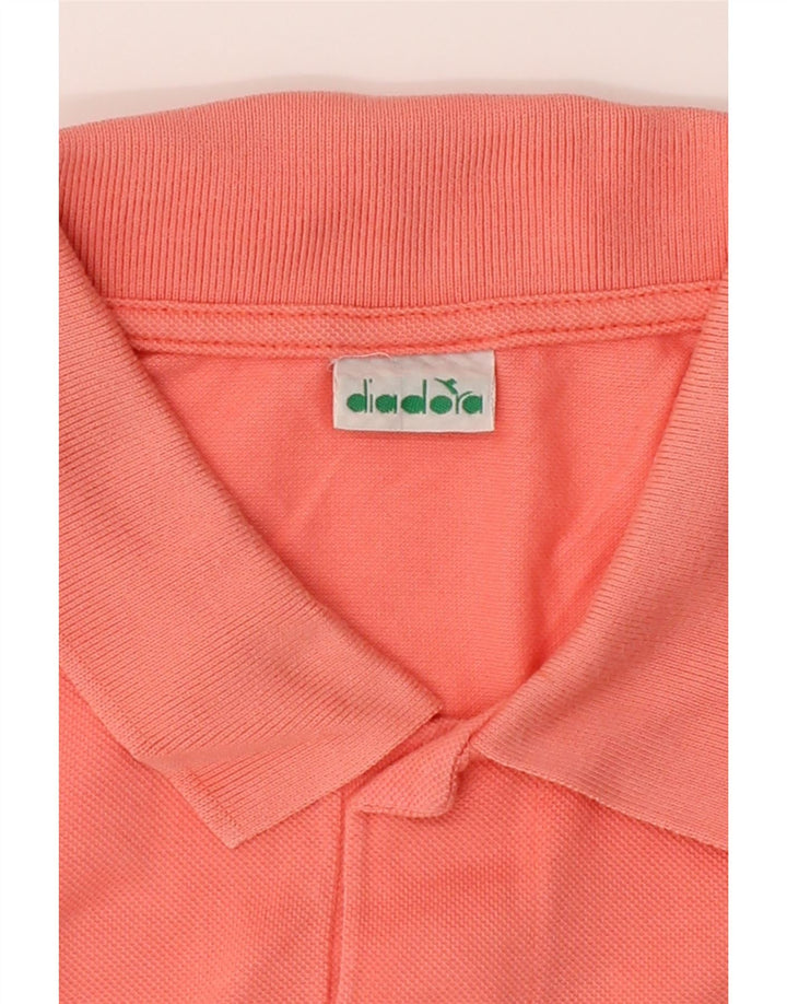 DIADORA Mens Polo Shirt XL Pink Cotton Vintage Diadora and Second-Hand Diadora from Messina Hembry 