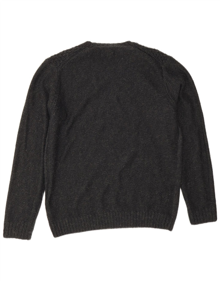 Suéter masculino Peckott Heritage com gola redonda cinza médio poliacrílico