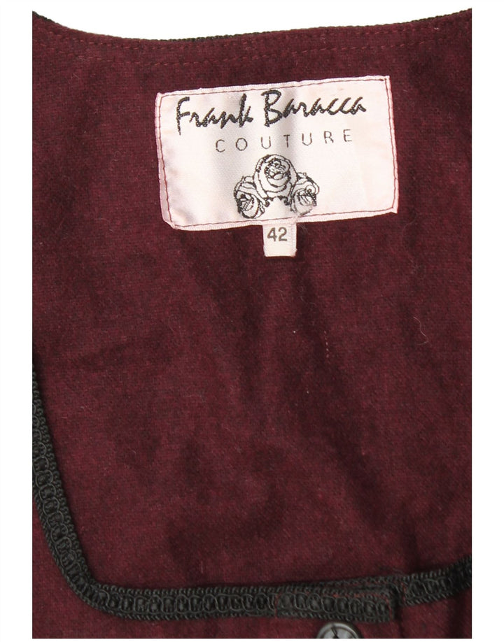 Vestido bolha feminino vintage IT 42 Médio Borgonha