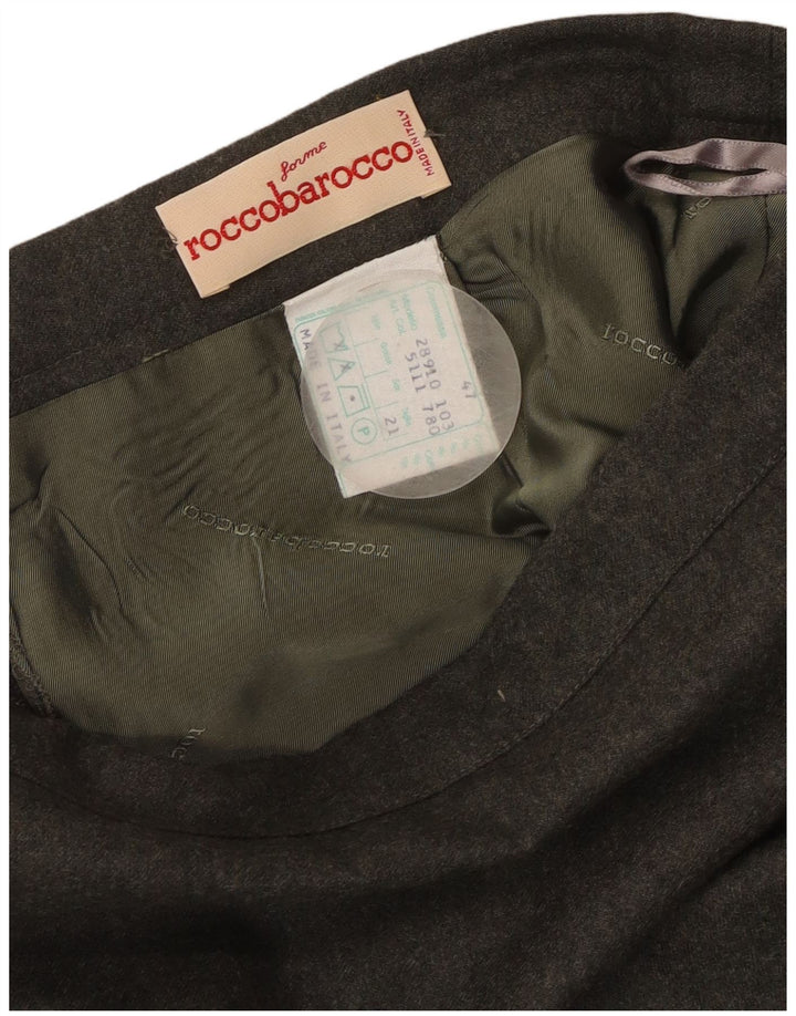 Saia reta feminina Roccobarocco IT 47 grande W34 cinza