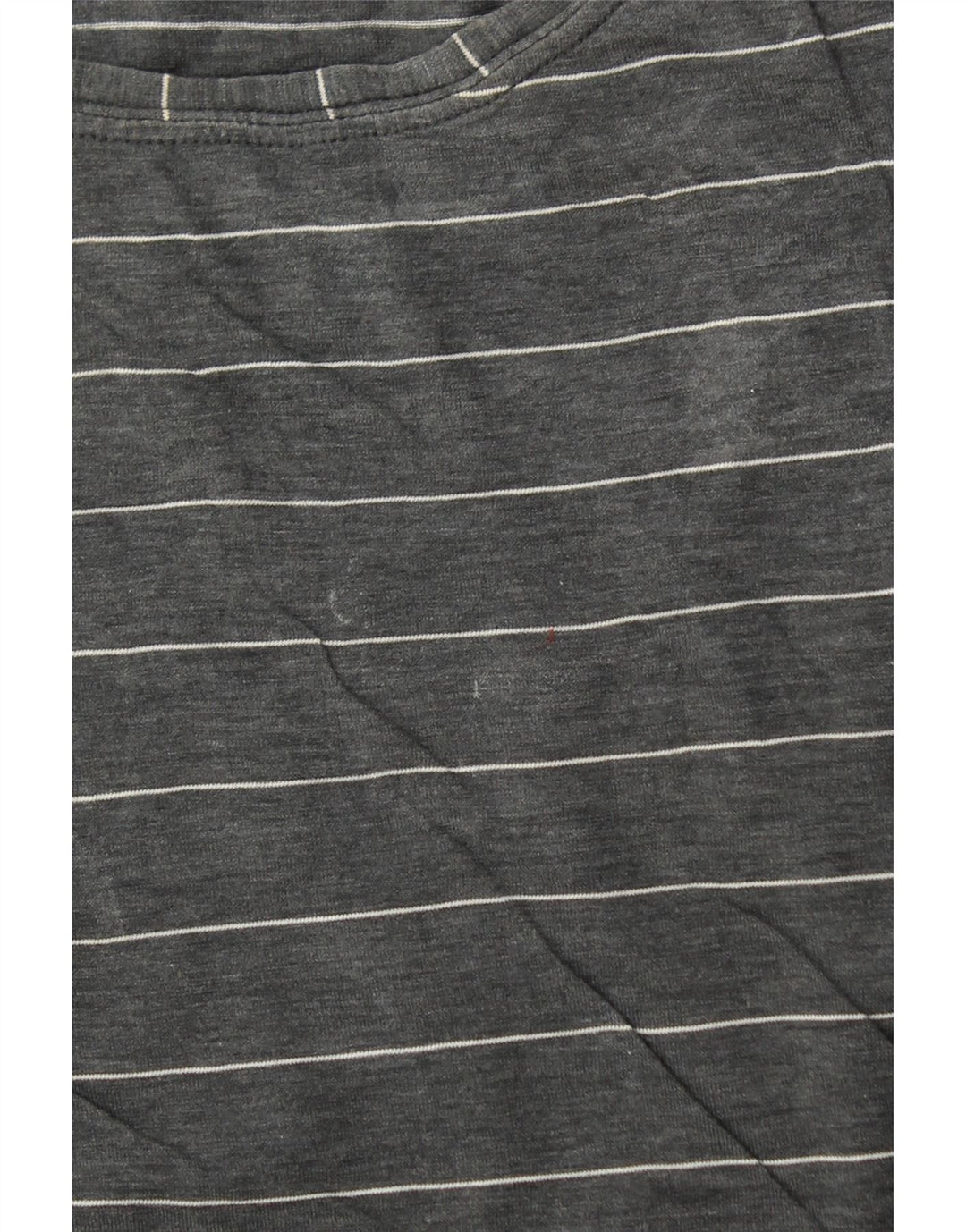 Camiseta feminina LULULEMON Reino Unido 10 pequena listrada cinza