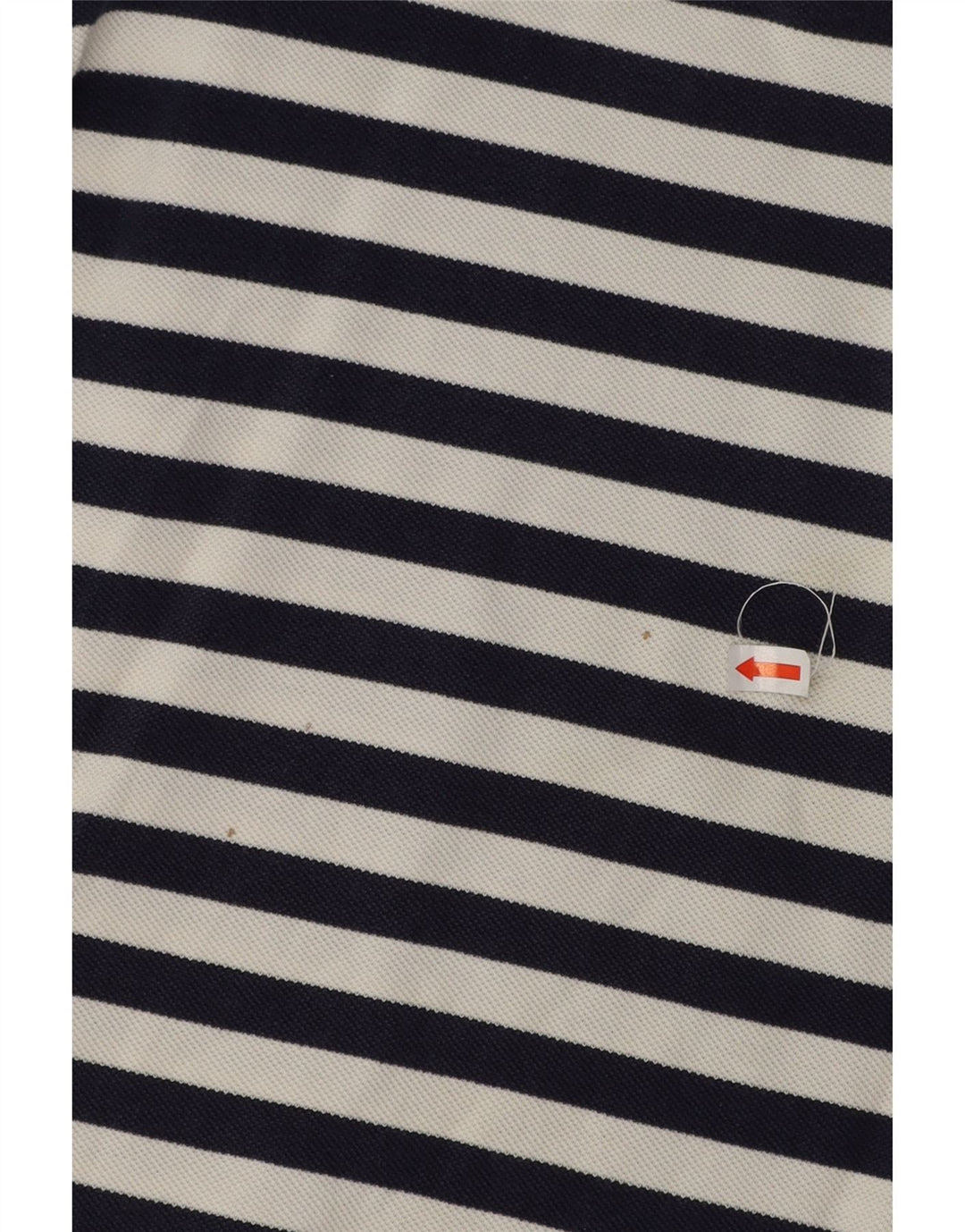 RALPH LAUREN Mens Polo Shirt XL Navy Blue Striped Cotton Vintage Ralph Lauren and Second-Hand Ralph Lauren from Messina Hembry 