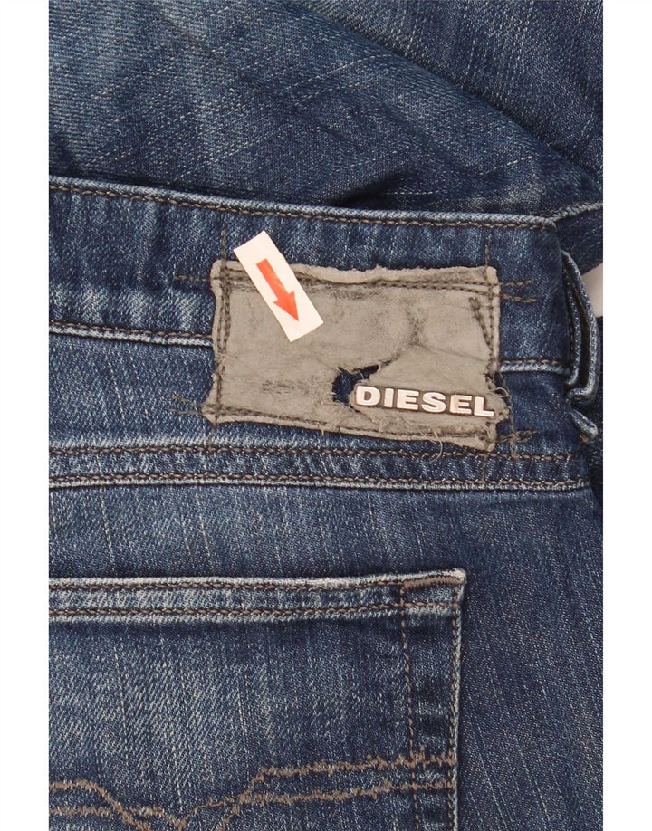Diesel Masculino Ronhary Stretch Bootcut Jeans W29 L30 Azul Marinho Algodão