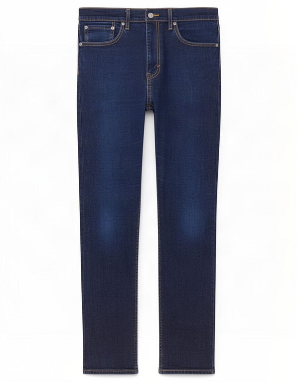 Levi's Masculino 508 Straight Jeans W34 L32 Azul Marinho Algodão