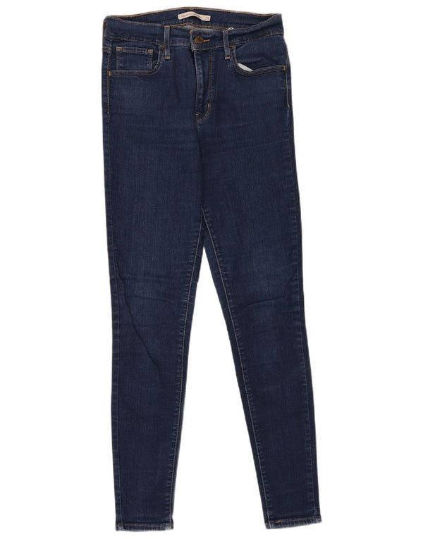 Calça jeans feminina Levi's 720 High Rise Super Skinny W28 L29 azul marinho algodão