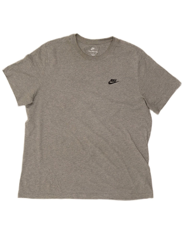 Camiseta masculina Nike Top XL cinza algodão