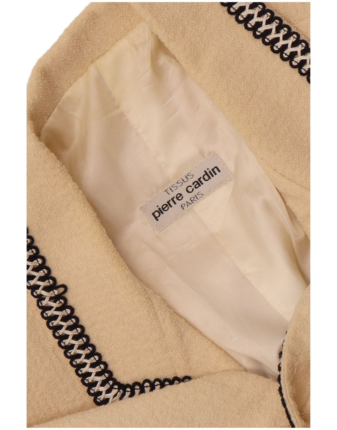 Jaqueta blazer feminina Pierre Cardin com 2 botões Reino Unido 14 grande bege