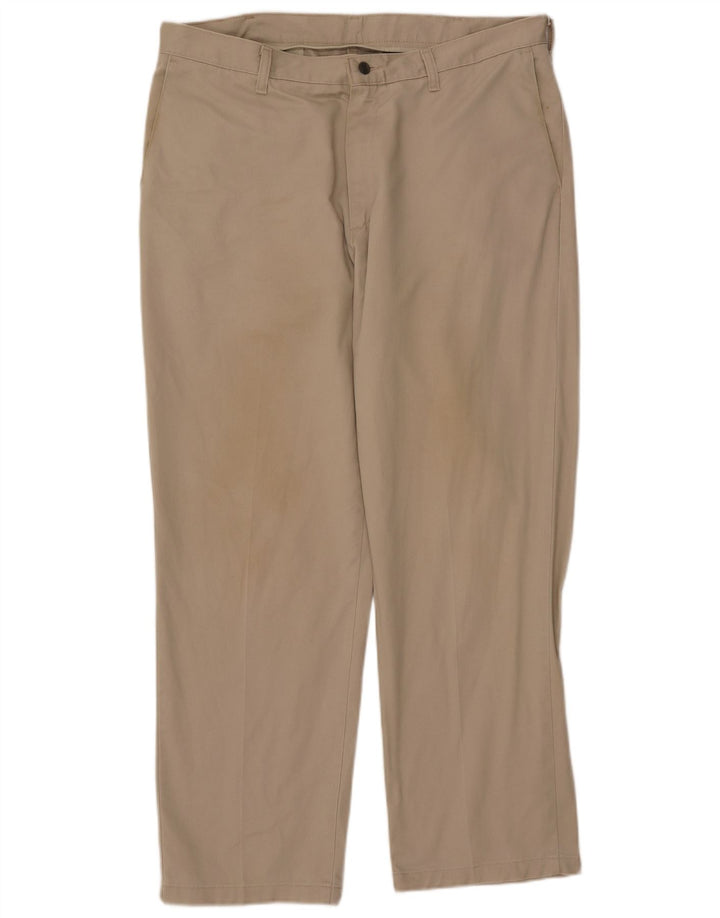 Calça chino reta masculina LEE W38 L30 algodão bege