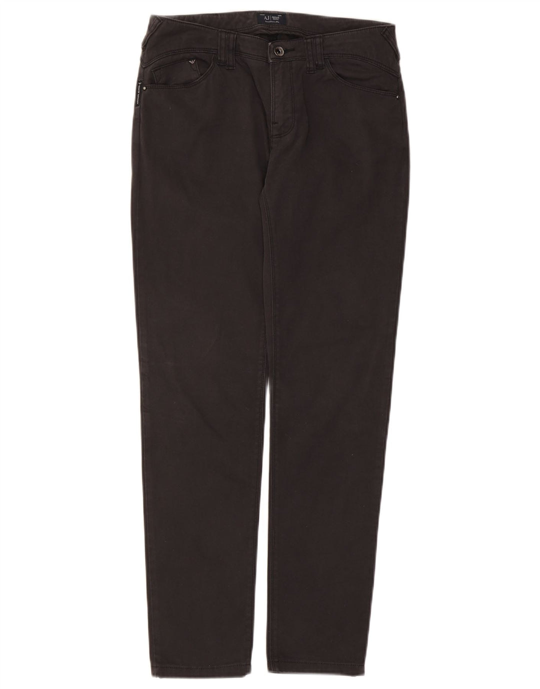 Calça Jeans Slim Feminina Armani W28 L28 Algodão Preto