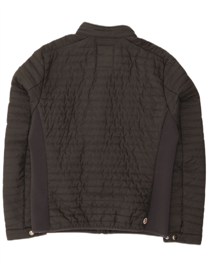 Jaqueta acolchoada masculina Colmar IT 52 grande poliéster colorblock preto