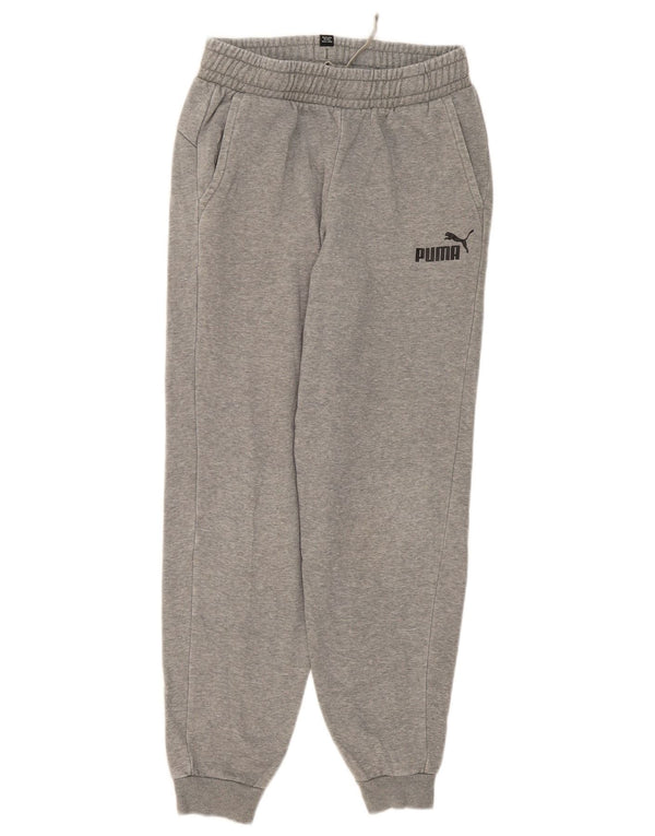 Calça de treino Puma Boys Joggers 13-14 anos cinza algodão manchado