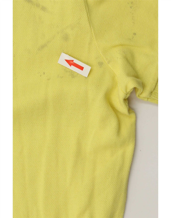 Camisa polo masculina Diadora grande algodão amarelo