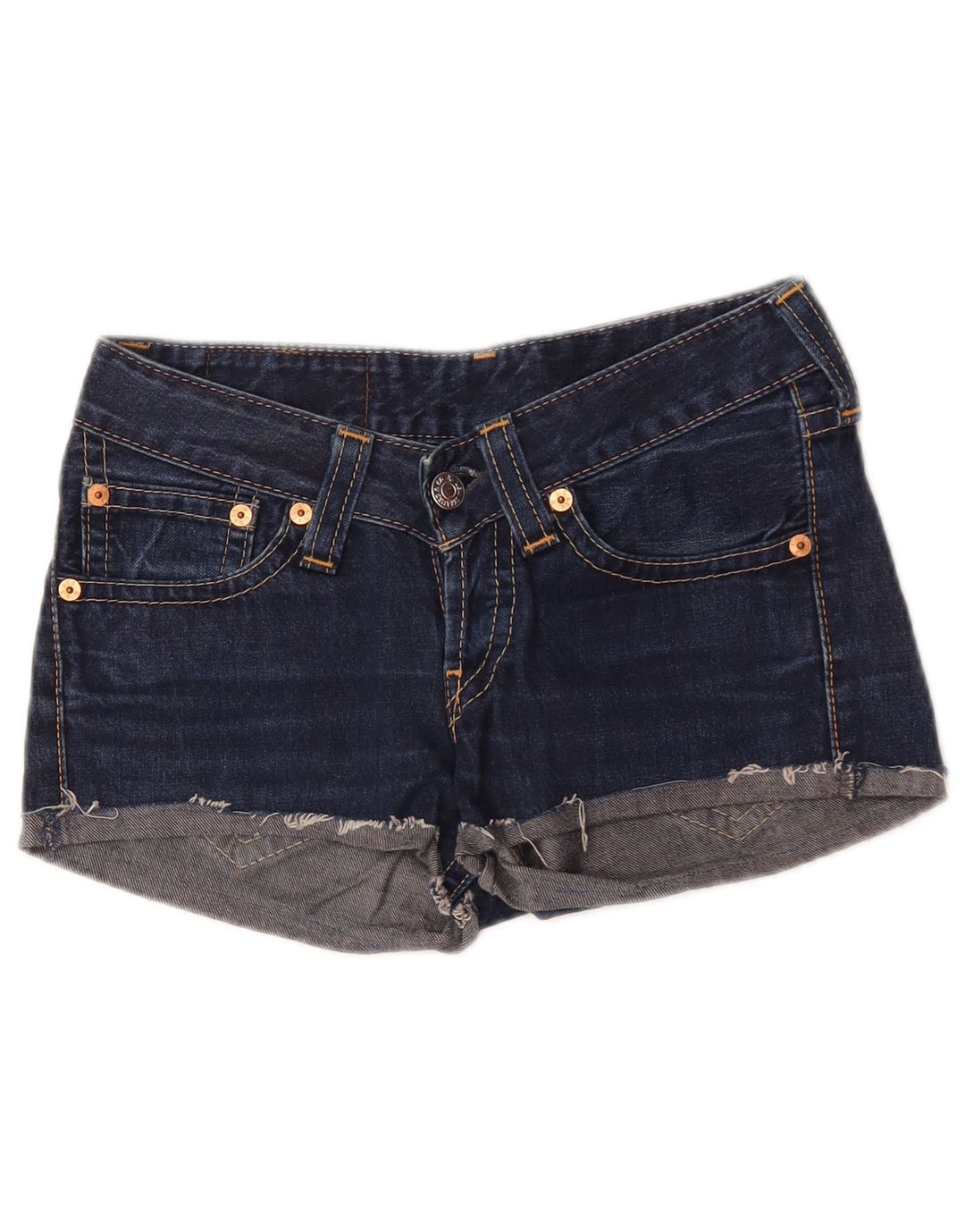 Shorts jeans feminino Levi's 927 W28 médio azul marinho