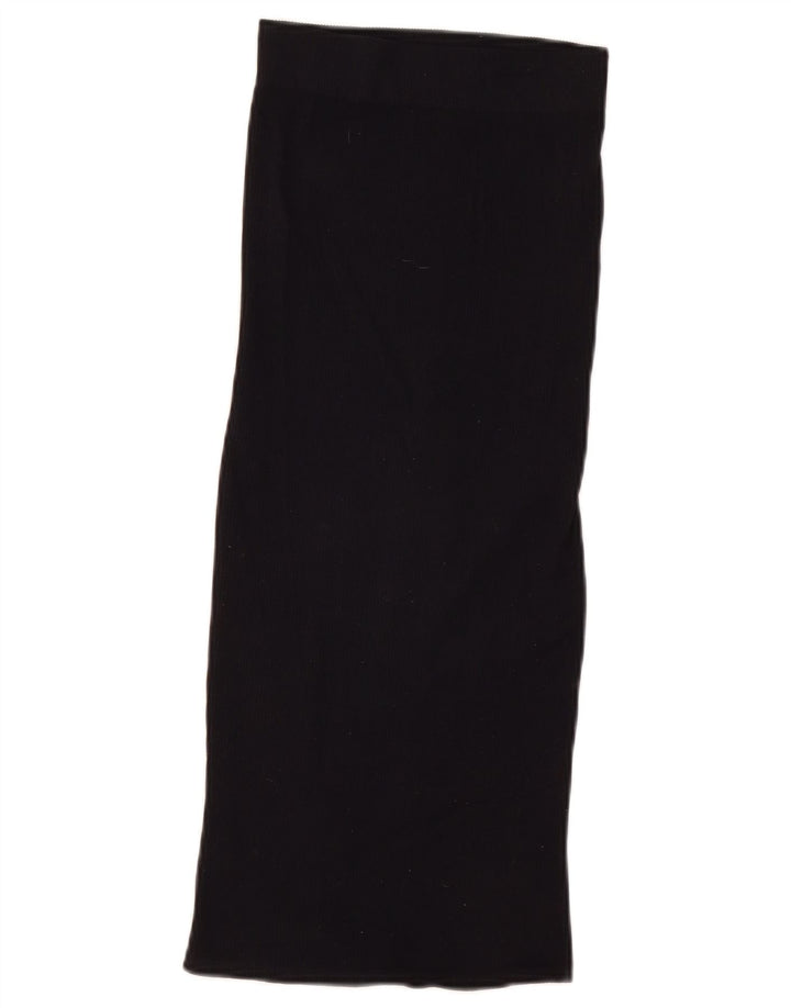 Saia maxi feminina Zara pequena W26 nylon preto