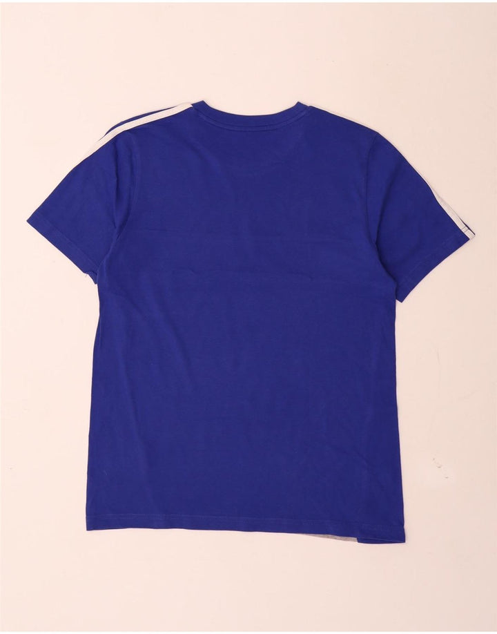 Camiseta Adidas Menino 13-14 Anos Azul Algodão