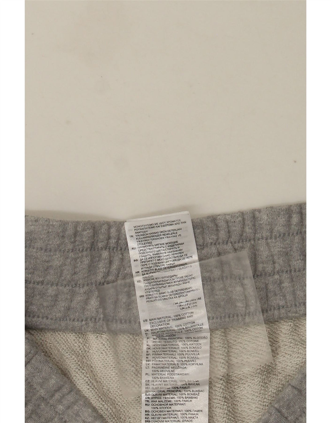 Shorts esportivos masculinos Adidas grande algodão manchado cinza