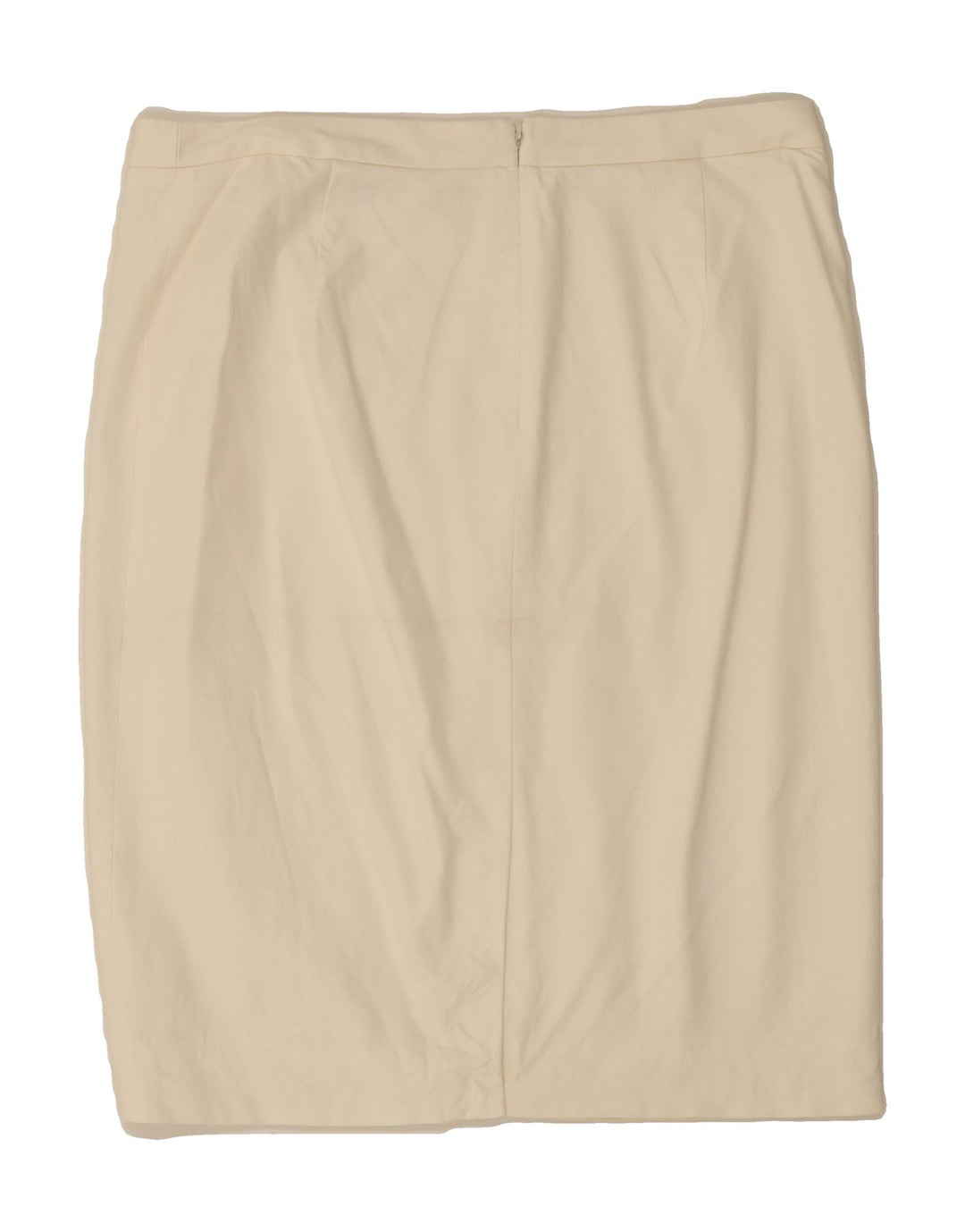 J. CREW Womens Pencil Skirt US 12 Large W34 Off White Cotton Vintage J. Crew and Second-Hand J. Crew from Messina Hembry 