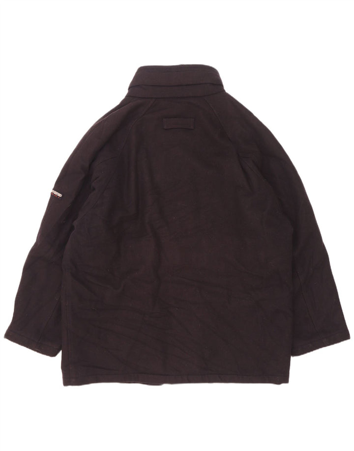 Sobretudo masculino Ivy Oxford IT 50 grande lã azul marinho