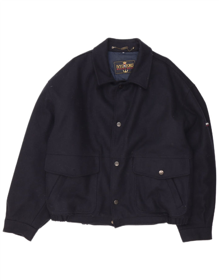 Jaqueta corta-vento bomber masculina Ivy Oxford IT 56 3XL azul marinho