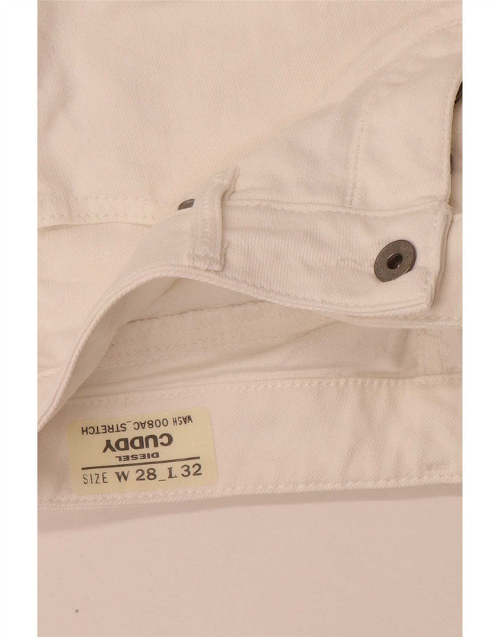 Diesel Cuddy Slim Jeans Feminino W28 L29 Algodão Branco