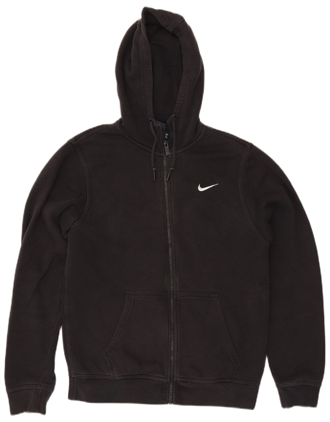 Suéter Nike Masculino Zip com Capuz Pequeno Algodão Preto