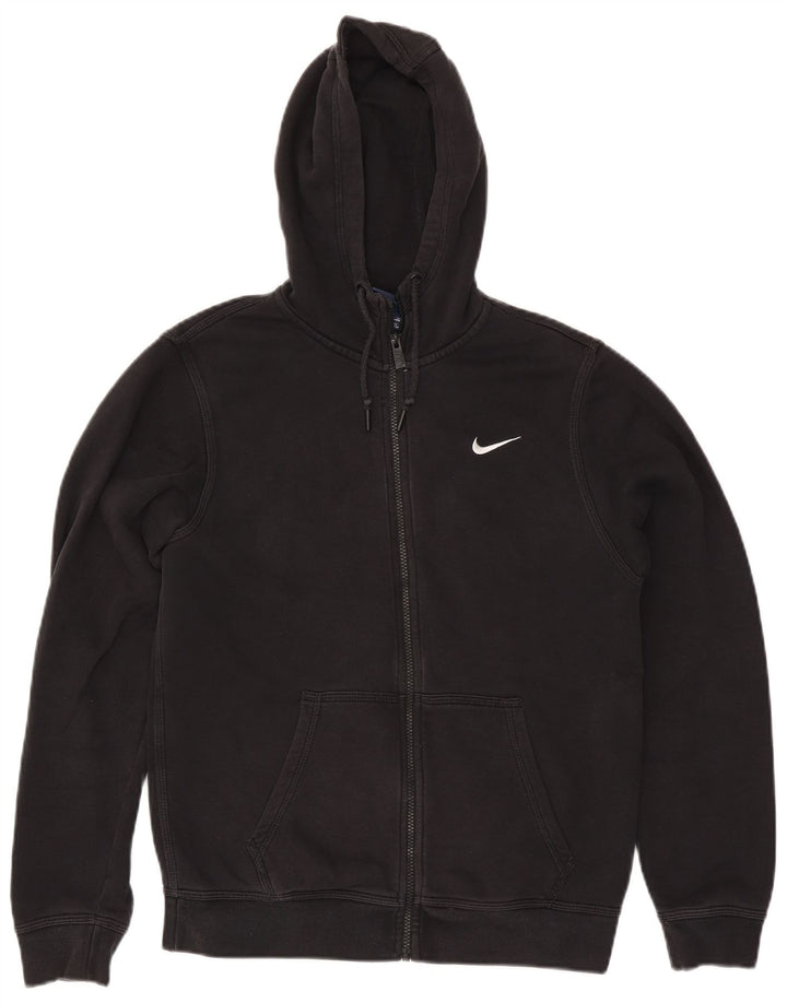 Suéter Nike Masculino Zip com Capuz Pequeno Algodão Preto
