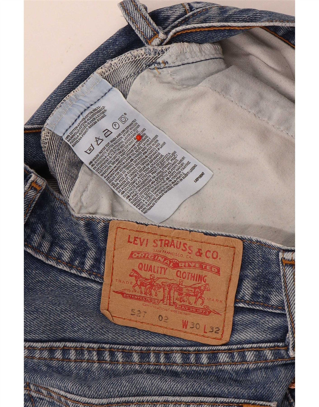 Levi's Masculino 527 Bootcut Jeans W30 L32 Azul Algodão