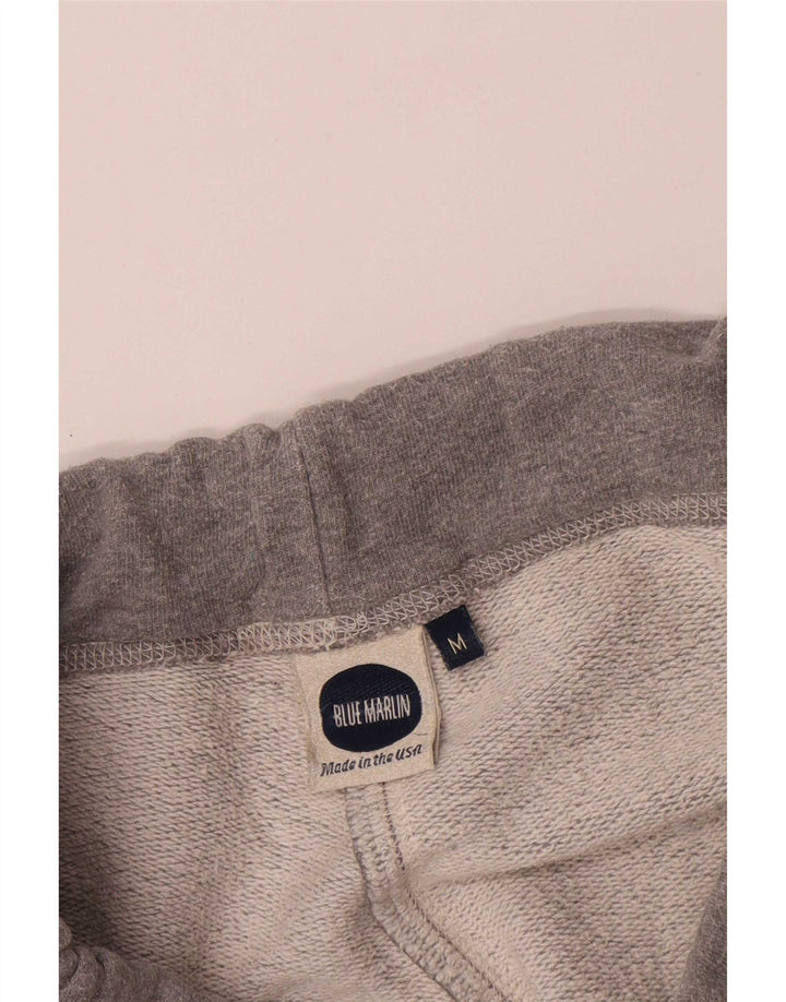 Calça de treino cargo masculina vintage algodão cinza médio