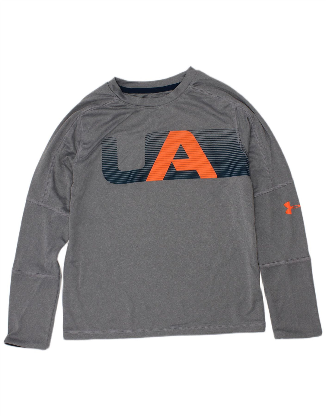 Under Armour Boys Graphic Top manga comprida 6-7 anos XS cinza
